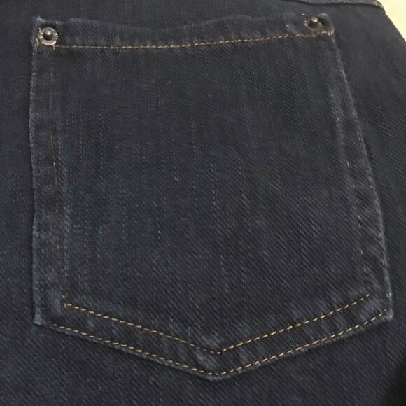 Hue Dark Wash Pull On Denim Skinny Jeans Size Small - Picture 4 of 5